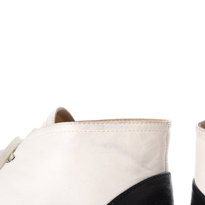 Chanel Lambskin Cap Toe Lace Up Espadrilles 40 Beige Black 17 of 17