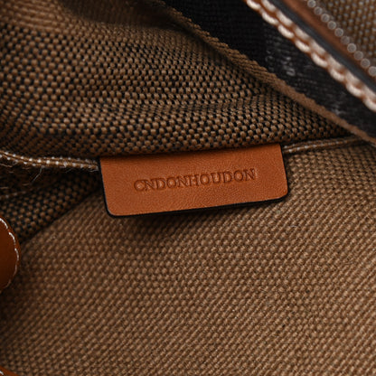 Burberry Canvas Mega Check Medium Ashby Hobo Saddle Brown 8 of 11