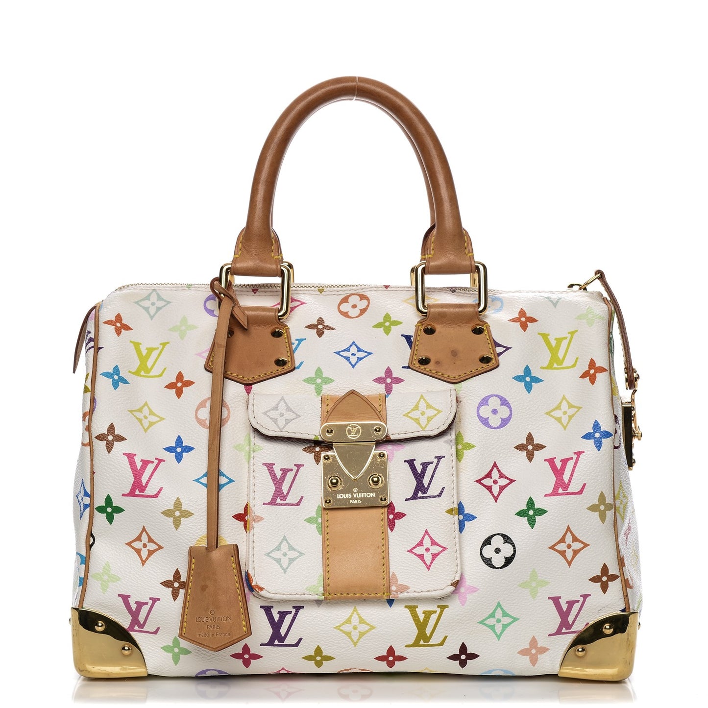 Monogram Multicolor Speedy 30 White