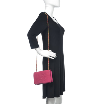 Chanel Caviar Timeless CC Wallet On Chain WOC Pink 2 of 10