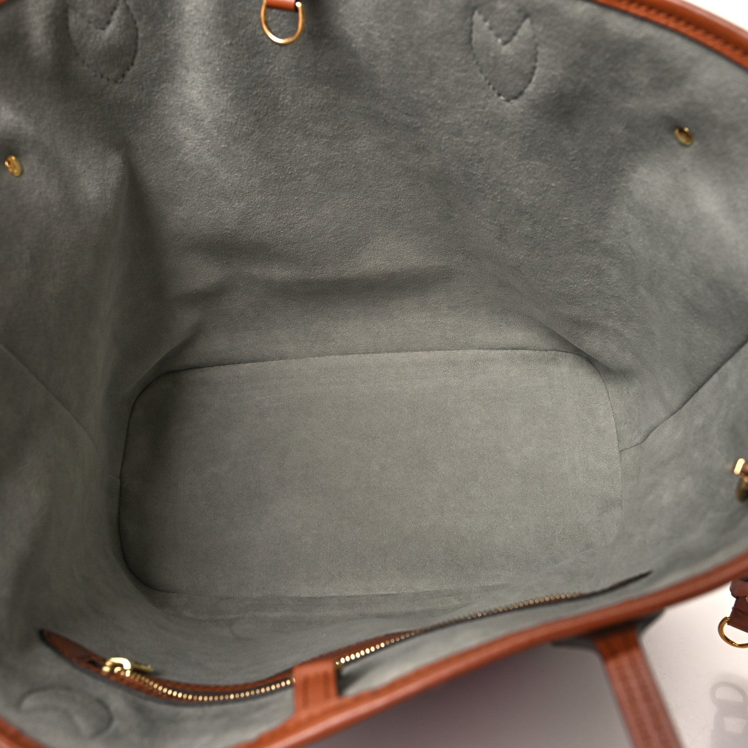 Louis Vuitton Metallic Monogram LV Garden Neverfull MM Silver 6 of 10