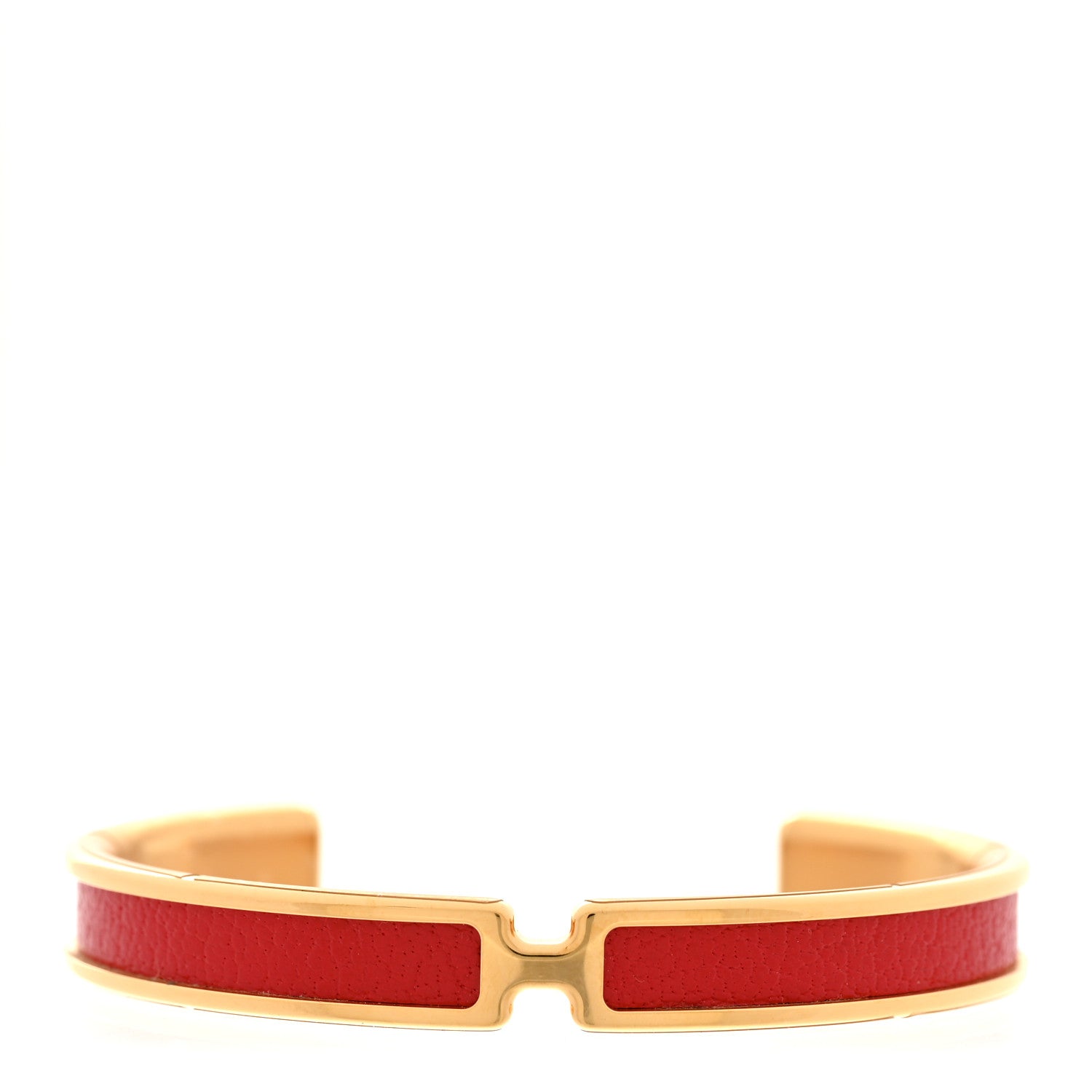 Hermes Chevre Chamkila Olympe Bracelet T2 Rouge De Coeur 1 of 5