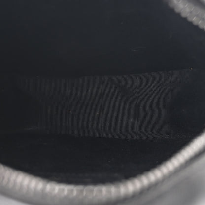 Saint Laurent Calfskin Matelasse Chevron Round Vinyle Camera Bag Black 5 of 10
