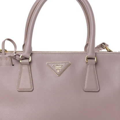 Prada Saffiano Small Galleria Double Zip Tote Argilla 9 of 9