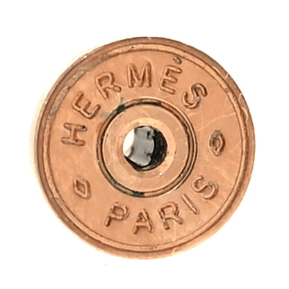 Hermes Rose Gold Lacquered Mini Pop H Earrings Lilac 4 of 6