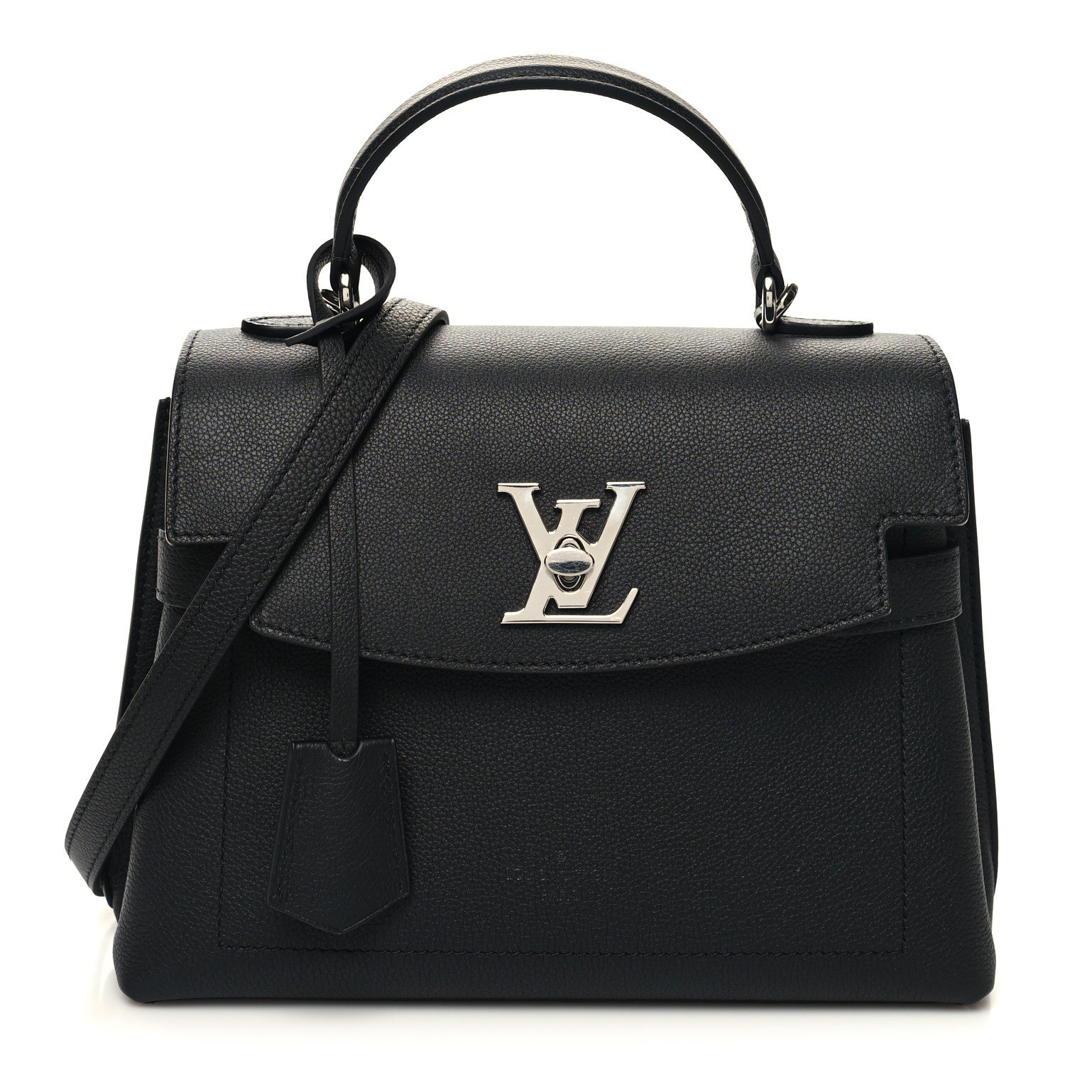 Louis Vuitton Calfskin Lockme Ever BB Black 1 of 9