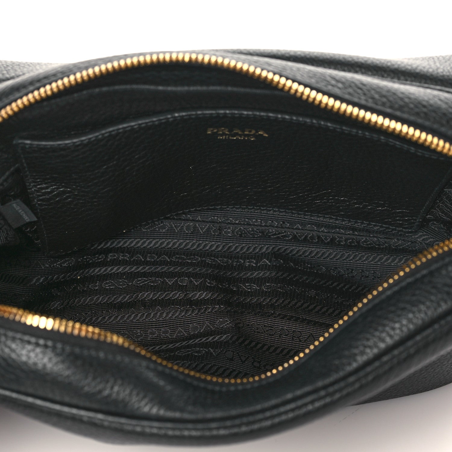 Prada Vitello Phenix Crossbody Bag Black 4 of 9