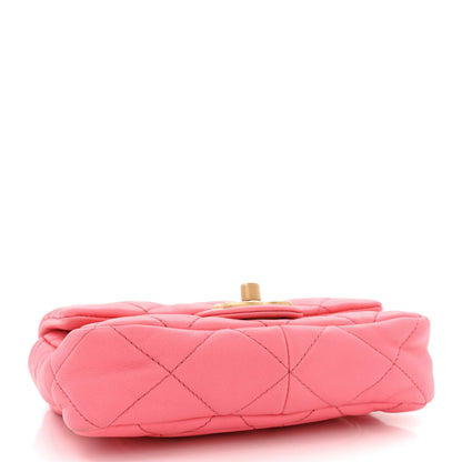 Chanel Lambskin Quilted Mini Funky Town Flap Pink 4 of 11