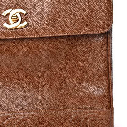 Chanel Caviar CC Shoulder Bag Brown 19 of 20