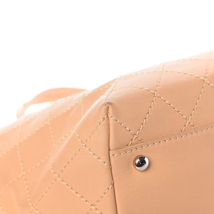 Chanel Calfskin Stitched Large Shopping Tote Beige 13 of 19