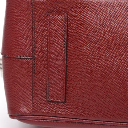 Prada Saffiano Travel Briefcase Rubino 10 of 14