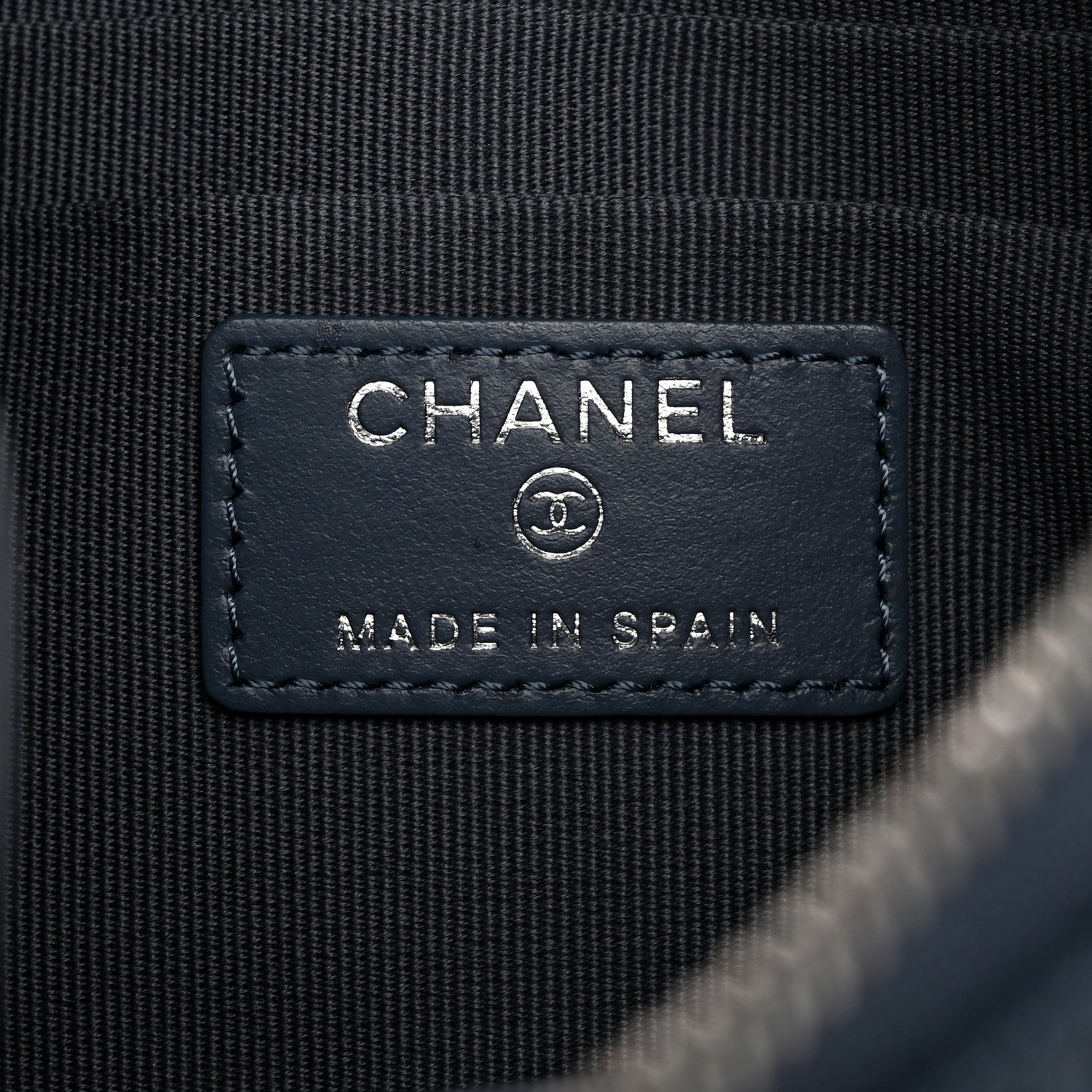 Chanel Caviar Quilted Coco Candy Small Cosmetic Case Blue 6 of 7