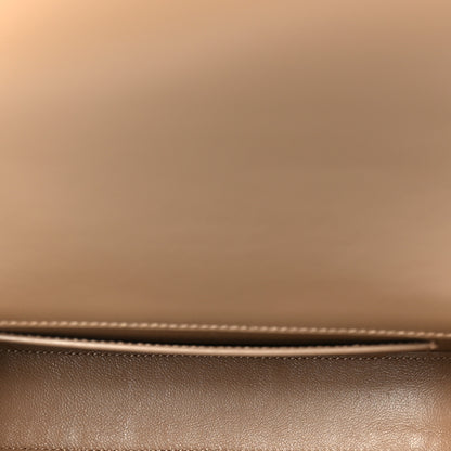 Saint Laurent Box Calfskin Mini Voltaire Shoulder Bag Dark Cork 5 of 11