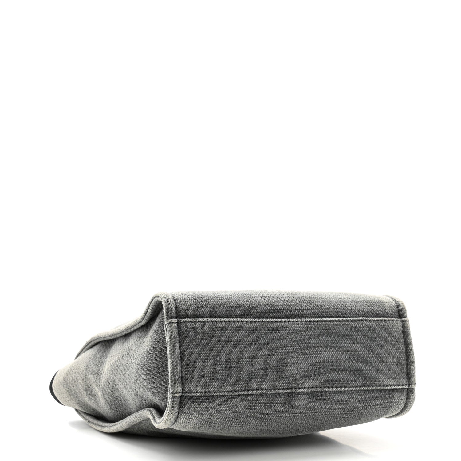 Chanel Canvas Mini Deauville Tote Dark Grey 4 of 12