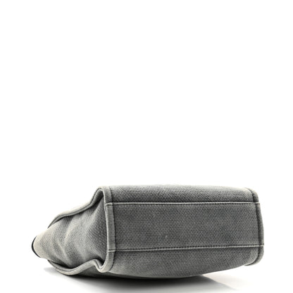 Chanel Canvas Mini Deauville Tote Dark Grey 4 of 12