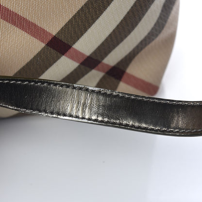 Burberry Patent Nova Check Shopper Tote Nickel 18 of 18