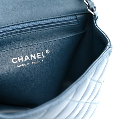 Chanel Lambskin Quilted Mini Square Flap Blue 6 of 13
