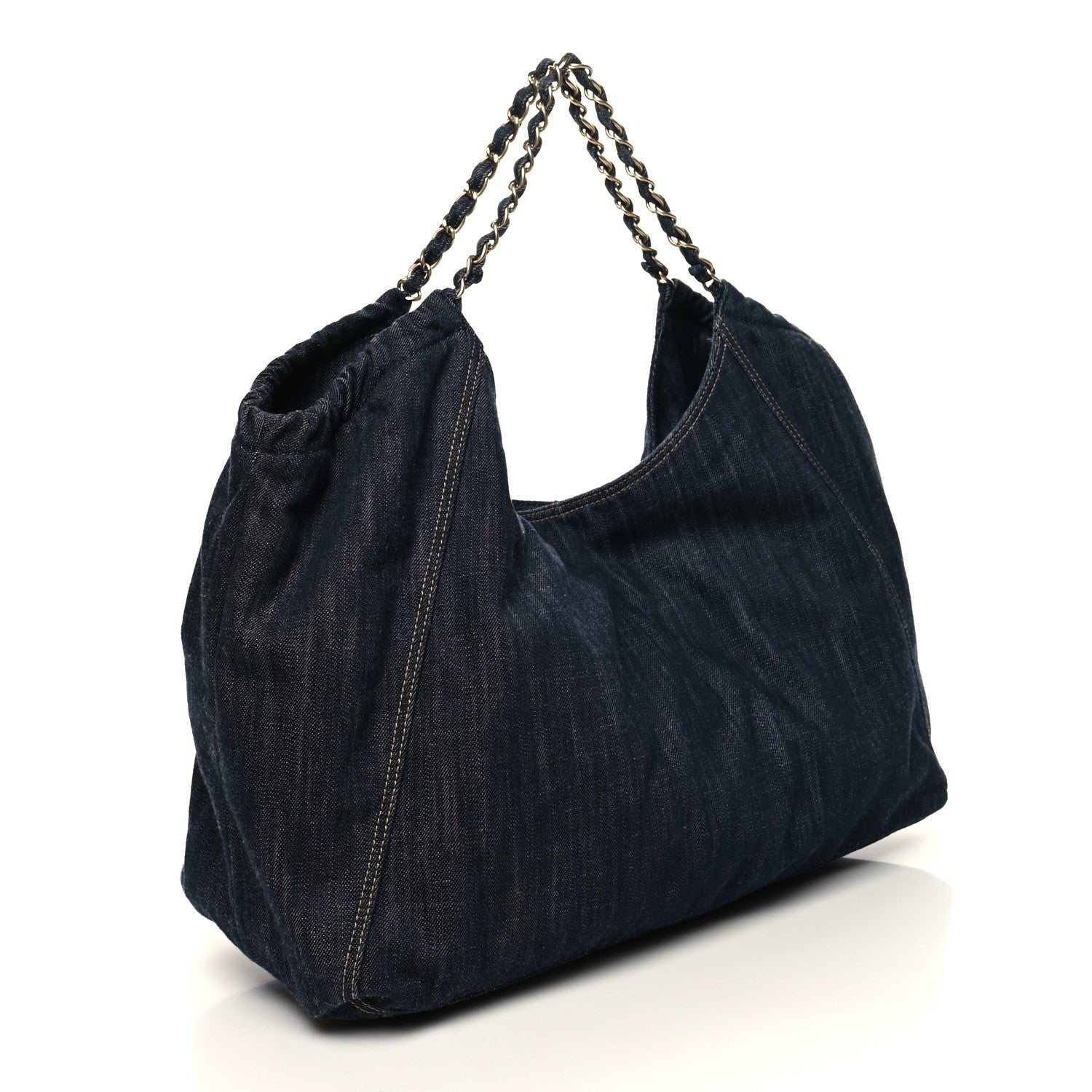 Chanel Denim XL Coco Cabas Tote Blue 4 of 12