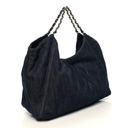 Chanel Denim XL Coco Cabas Tote Blue 4 of 12