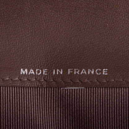 Chanel Lambskin Quilted Yen Wallet Dark Brown 7 of 7