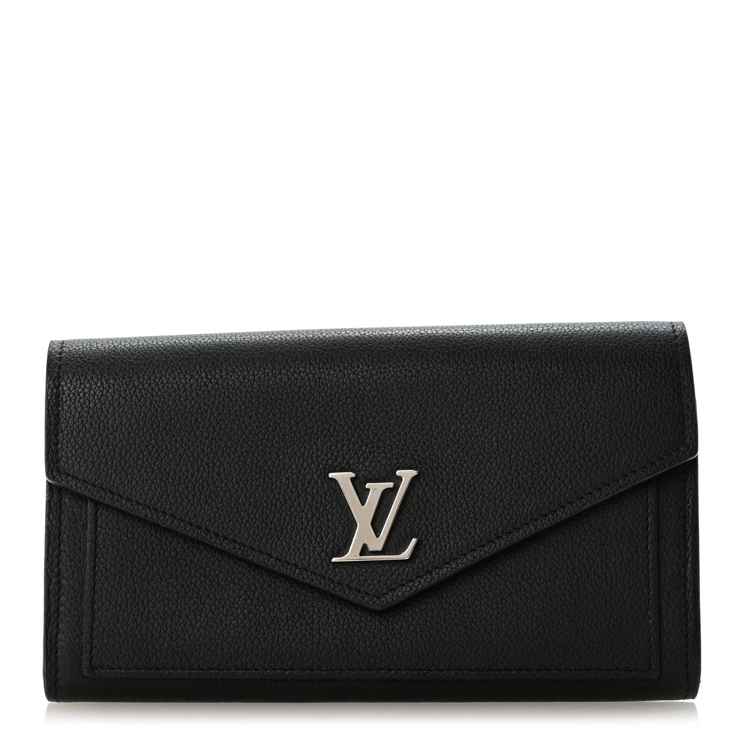 Soft Calfskin My Lockme Wallet Black