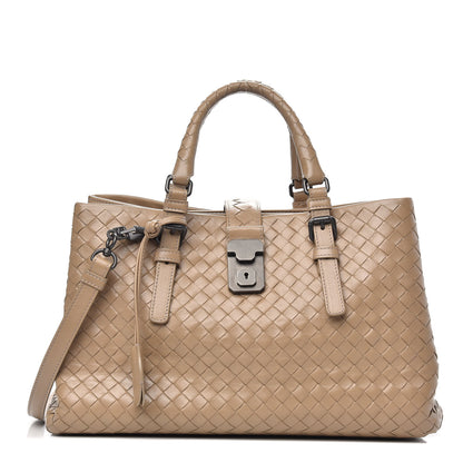 Bottega Veneta Light Calf Intrecciato Small Roma Walnut 1 of 9