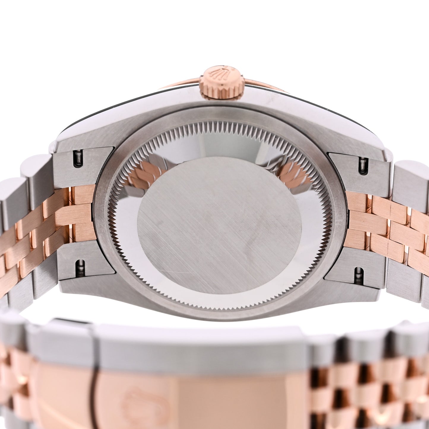 Stainless Steel 18K Everose Gold 36mm Oyster Perpetual Datejust Watch Slate 126231
