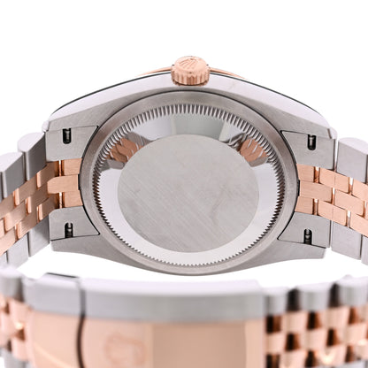 Rolex Stainless Steel 18K Everose Gold 36mm Oyster Perpetual Datejust Watch Slate 126231 4 of 5