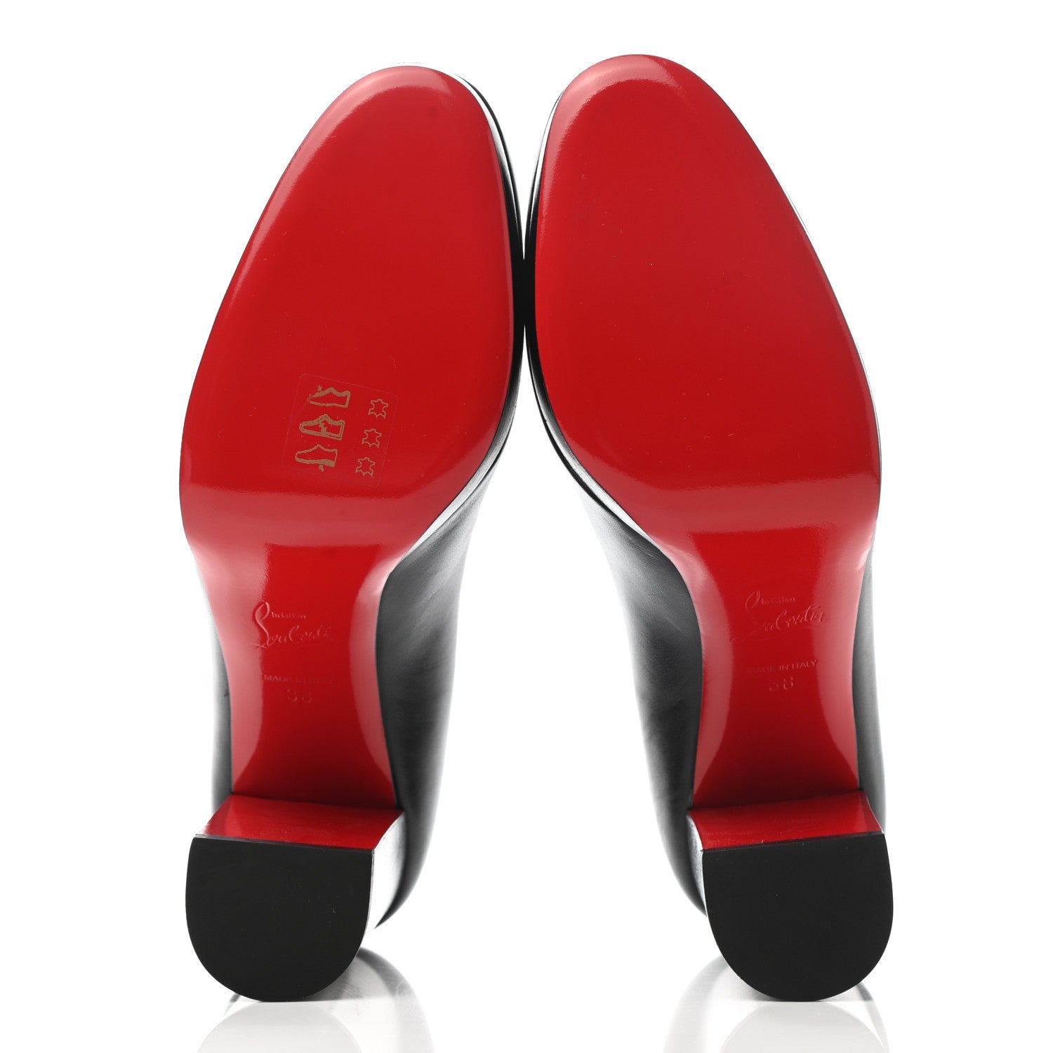 Christian Louboutin Nappa Kabetts 100 Pumps 38 Black Lucido 5 of 11