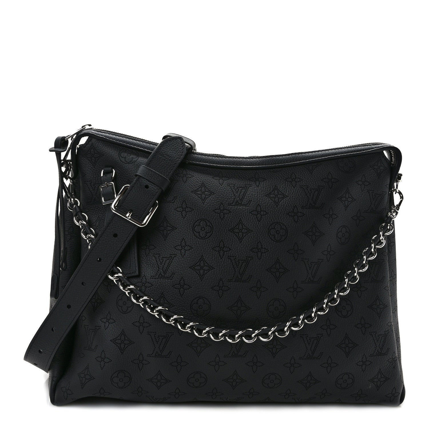 Louis Vuitton Mahina Braided Hand It All MM Black 1 of 10