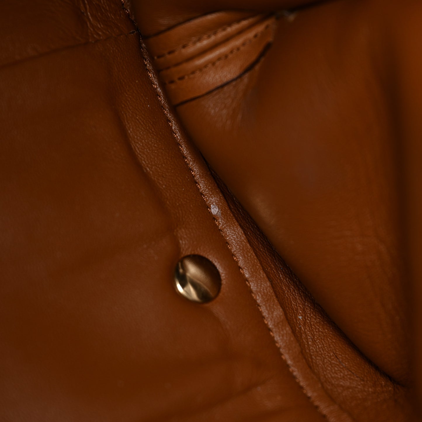 Calfskin Suzanna Gancini Satchel Brown