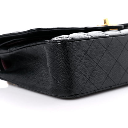 Chanel Caviar Quilted Medium Double Flap Black 8 of 13