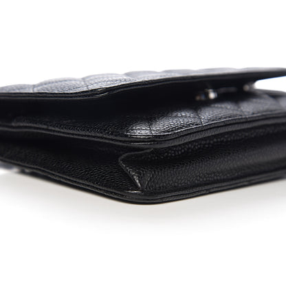 Chanel Caviar Quilted Wallet On Chain WOC Black 8 of 11