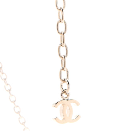 Chanel Pearl Logo Necklace Gold 5 of 6