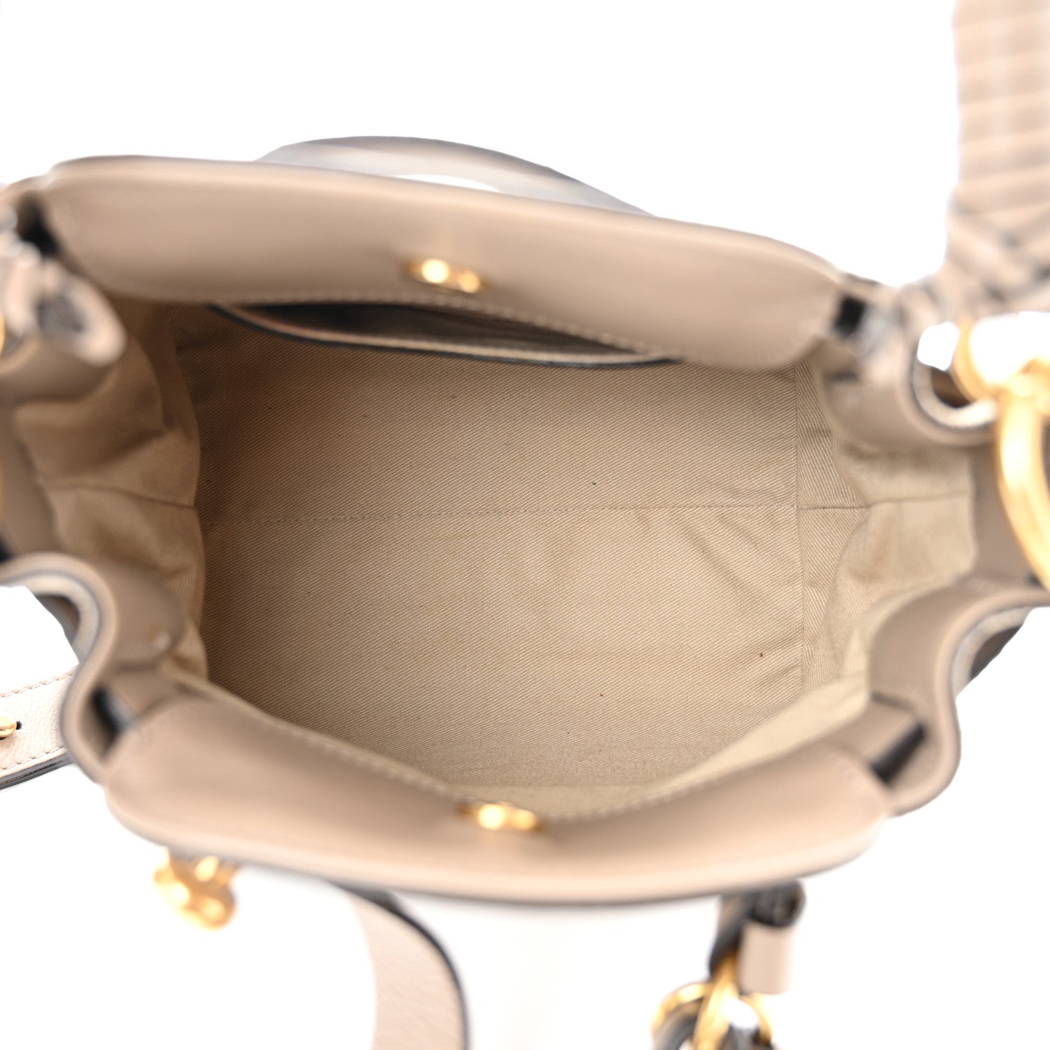 Chloe Suede Calfskin Small Owen Bucket Bag Motty Grey 5 of 11