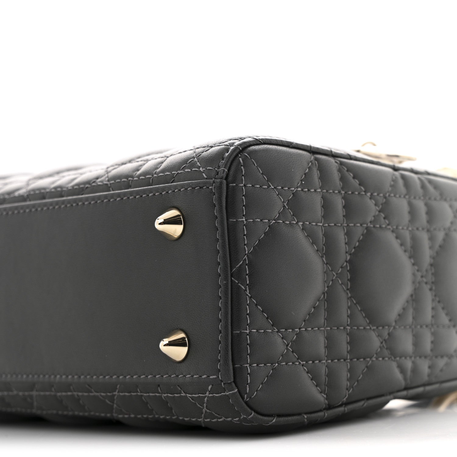 Christian Dior Lambskin Cannage Gradient Small My ABCDior Lady Dior Grey 10 of 12