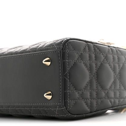 Christian Dior Lambskin Cannage Gradient Small My ABCDior Lady Dior Grey 10 of 12