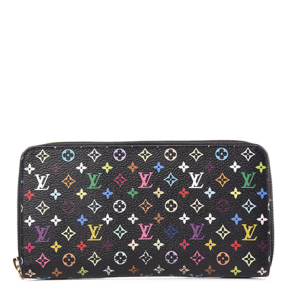 Louis Vuitton Monogram Multicolor Zippy Wallet Black Grenade 1 of 9