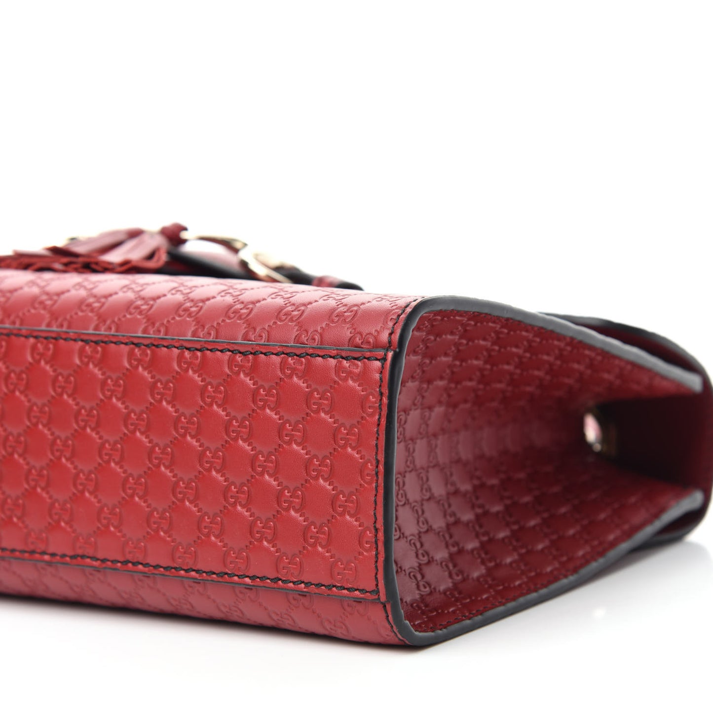 Microguccissima Medium Emily Chain Shoulder Bag Red