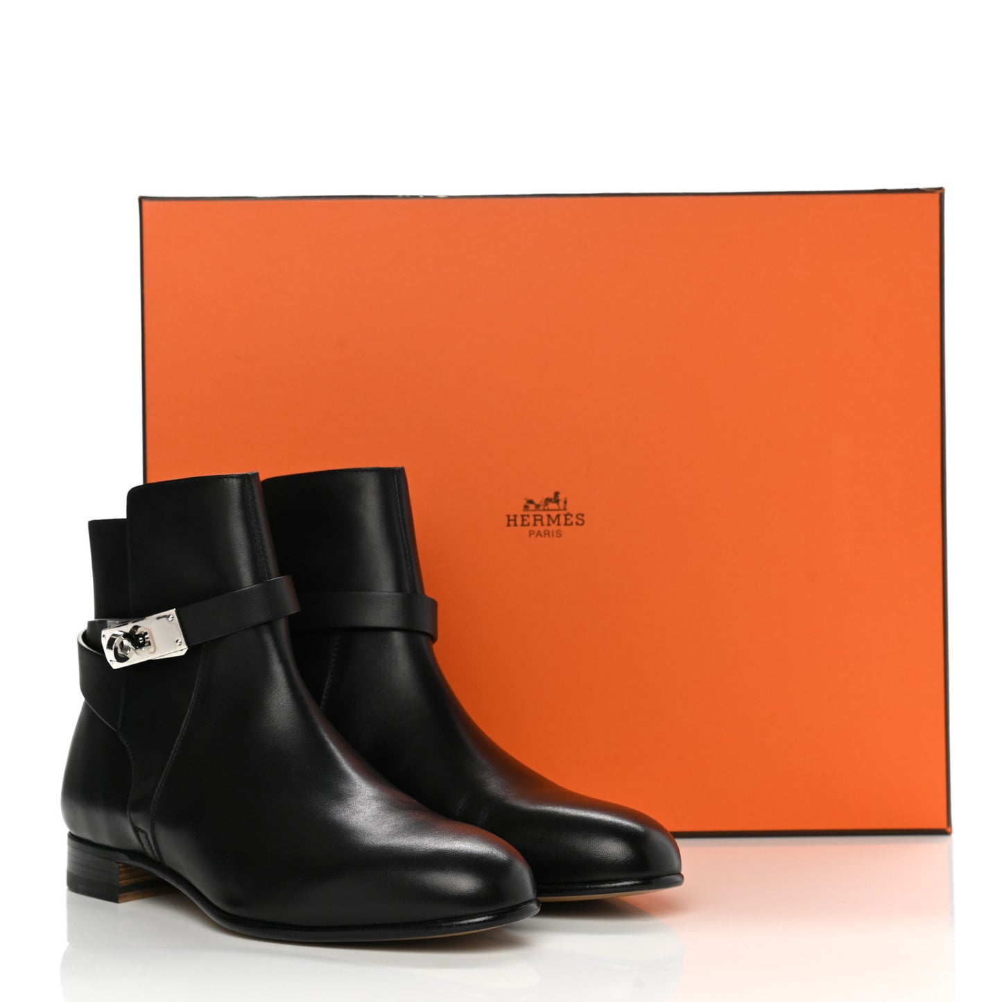 Calfskin Neo Low Boots 36 Black