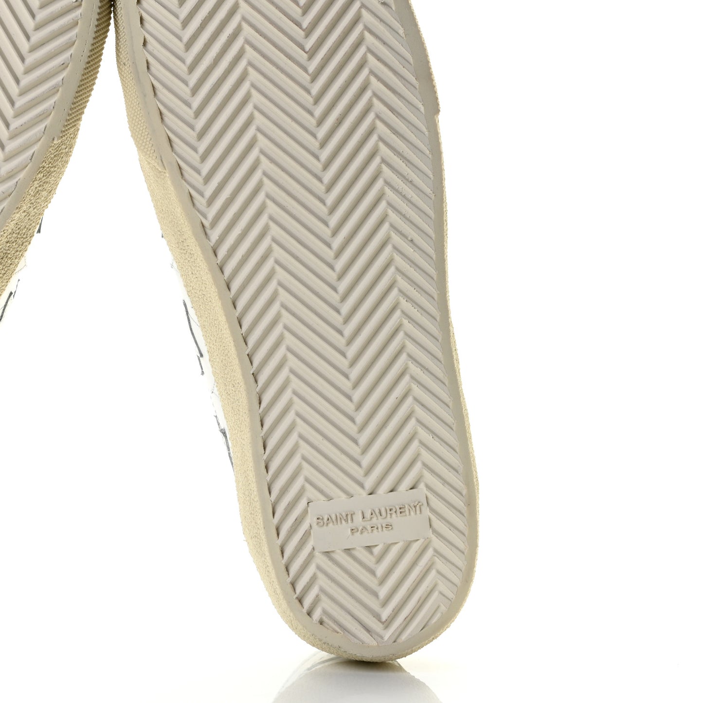 Calfskin Star Court Sneakers 36.5 White