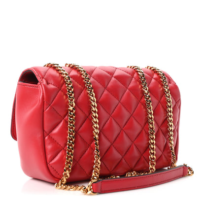 Versace Nappa Quilted Medusa Chain Crossbody Red 3 of 10