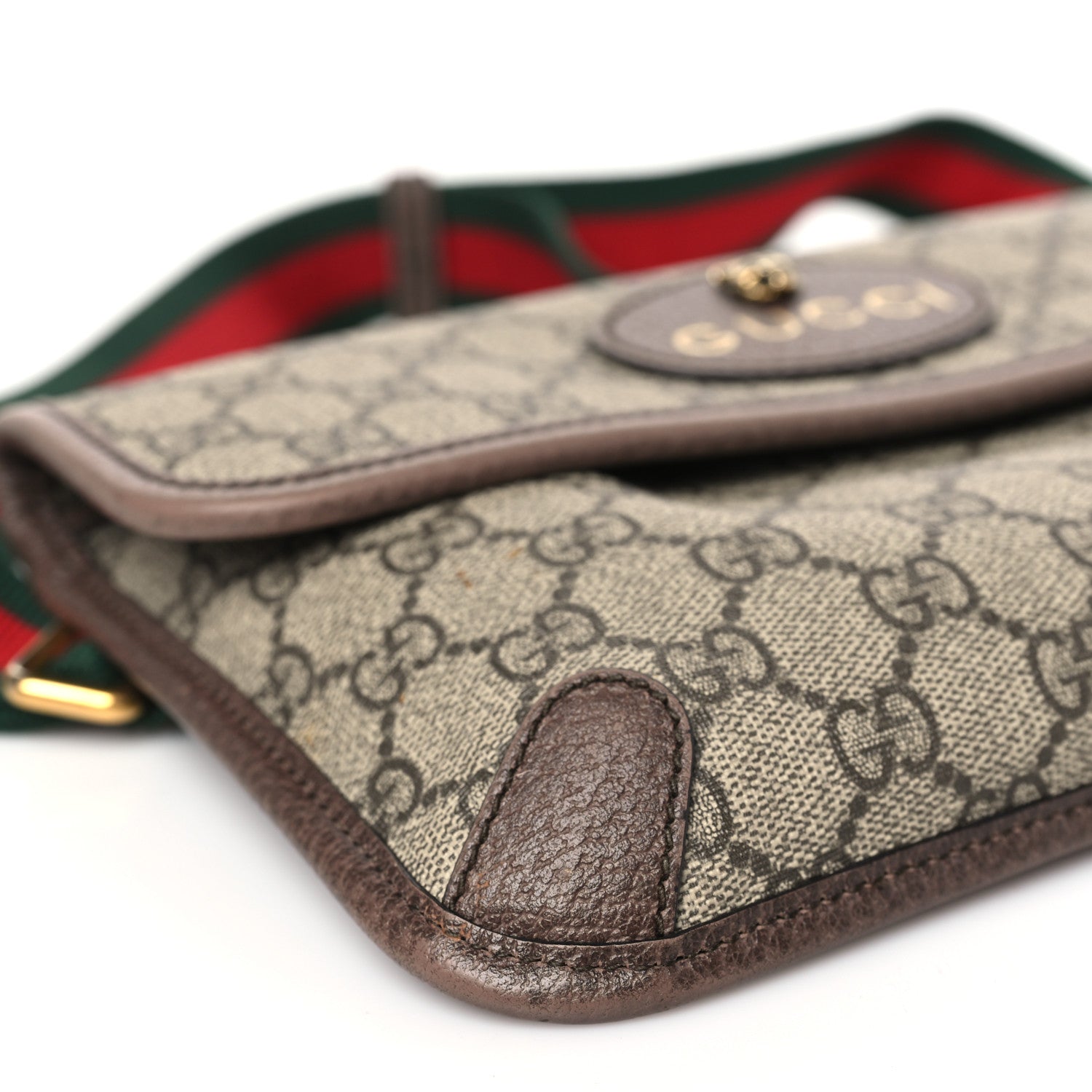 Gucci GG Supreme Monogram Neo Vintage Web Belt Bag Brown 8 of 9