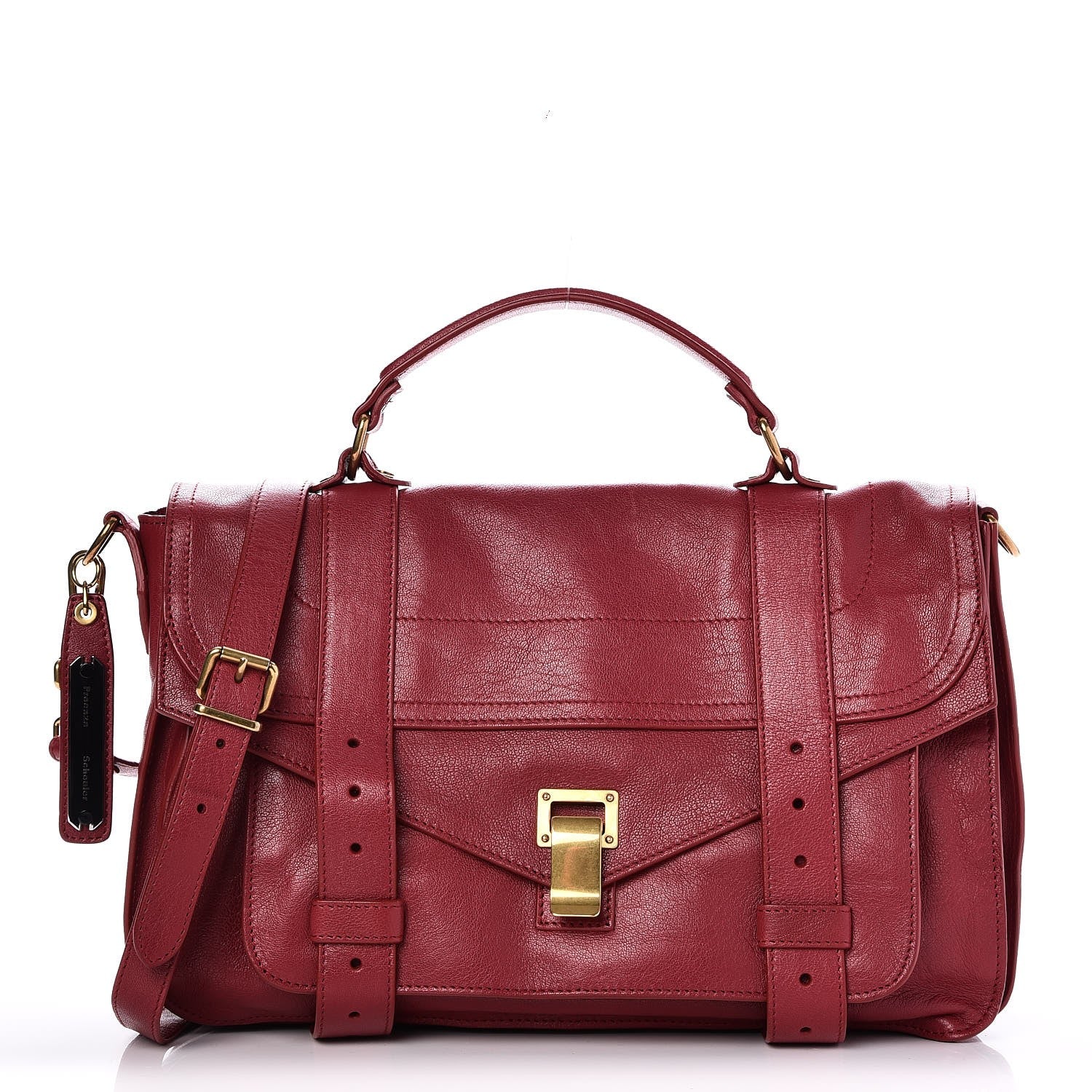 Proenza Schouler Lambskin Medium PS1 Satchel Chianti 1 of 7