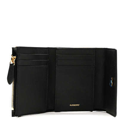 Burberry Grainy Calfskin Vintage Check Small Envelope Wallet Black 5 of 8