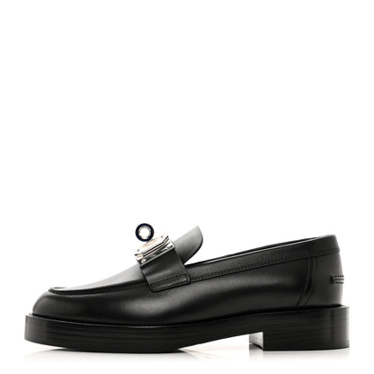 Hermes Calfskin Womens Hot Loafer 35 Black 1 of 9