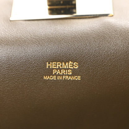 Hermes Veau Grizzly Evercolor Toolbox 26 Eucalyptus 6 of 9