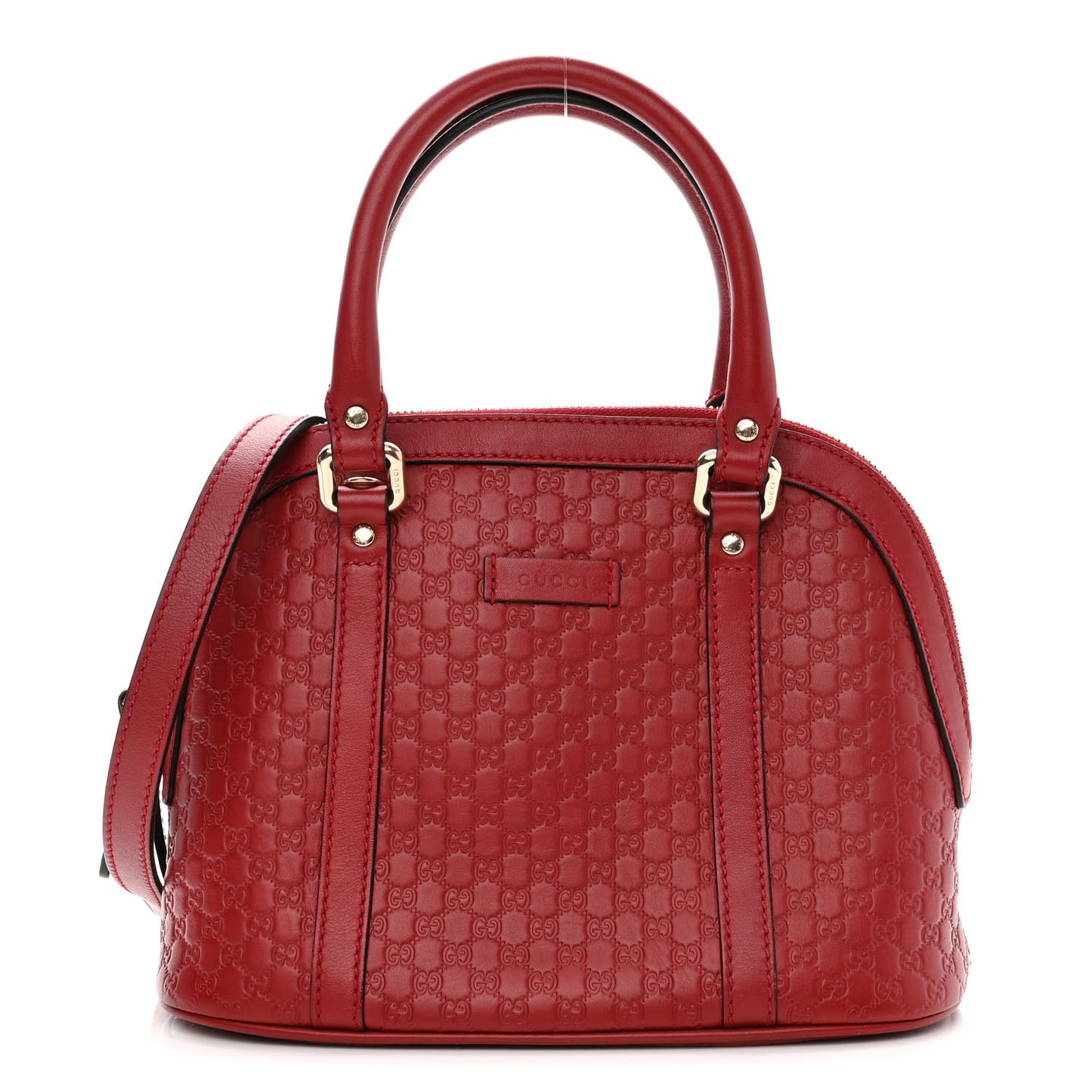 Soft Microguccissima Mini Dome Bag Rosso