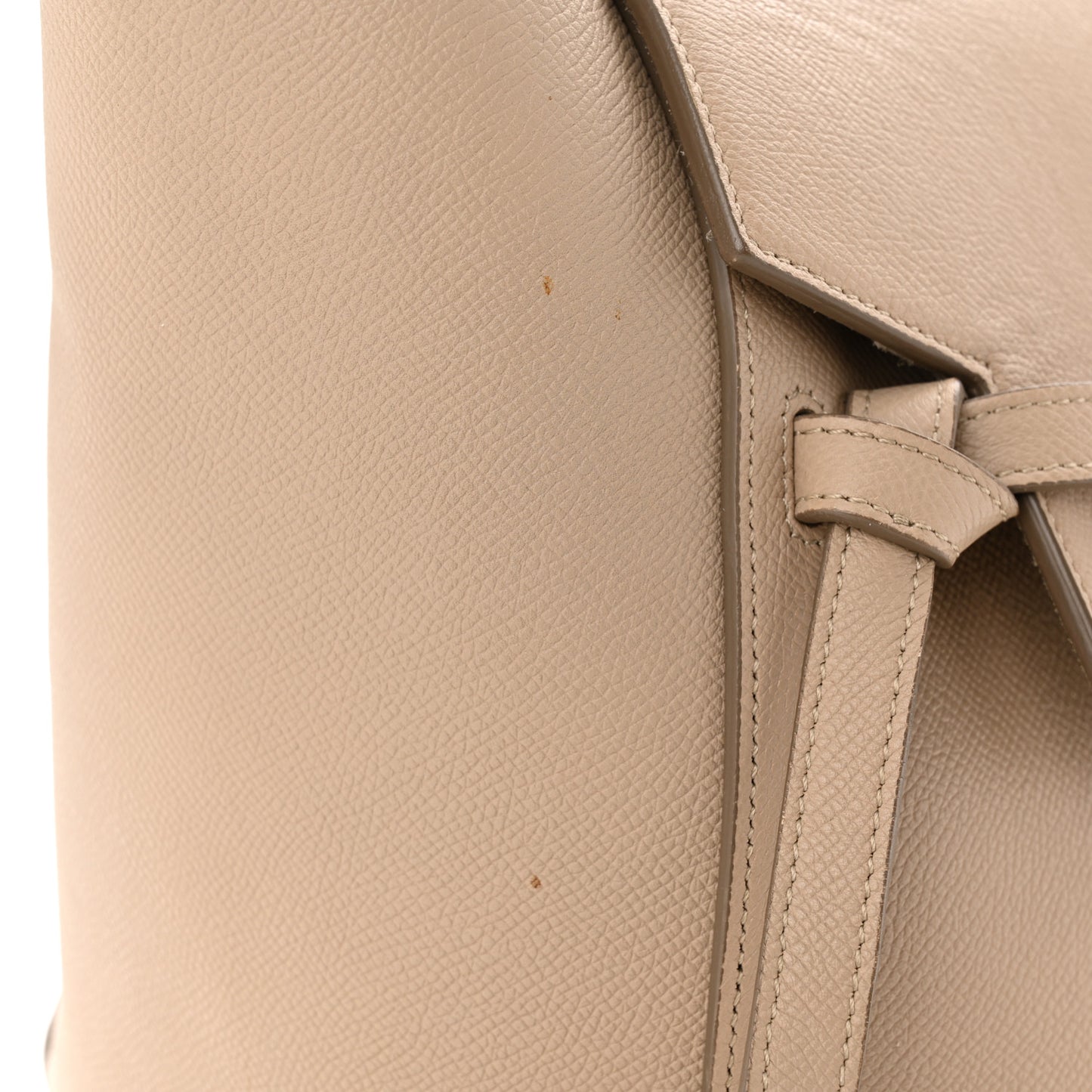 Grained Calfskin Mini Belt Bag Light Taupe