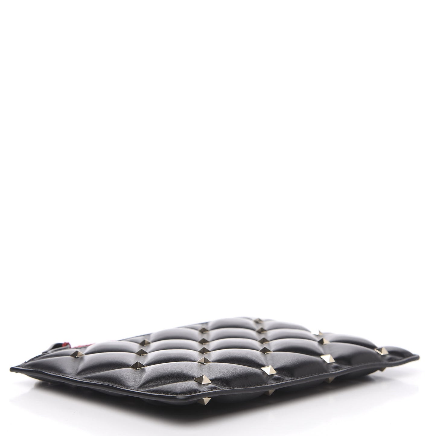 Nappa Small Candystud Zip Pouch Black